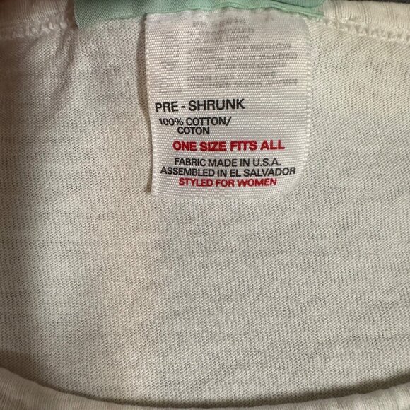Brighton Womens One Size White If The Shoe Fits T-Shirt SS Preshrunk‎ Cotton - Picture 5 of 9